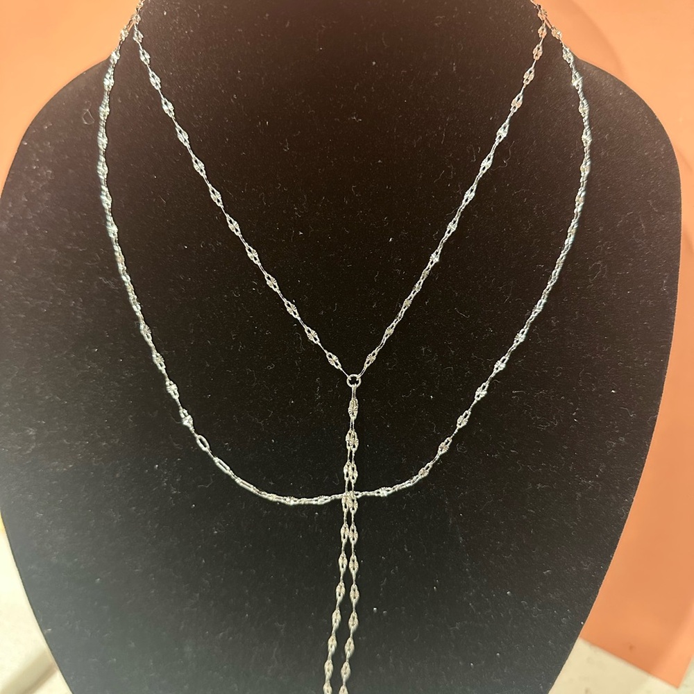 Elegant Silver Chain Necklace park lane